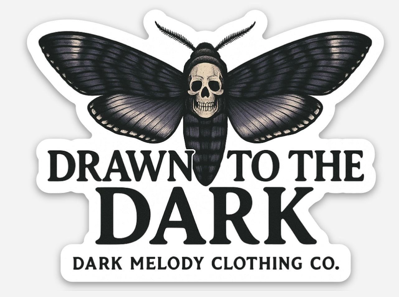 "Drawn to the Dark Sticker"